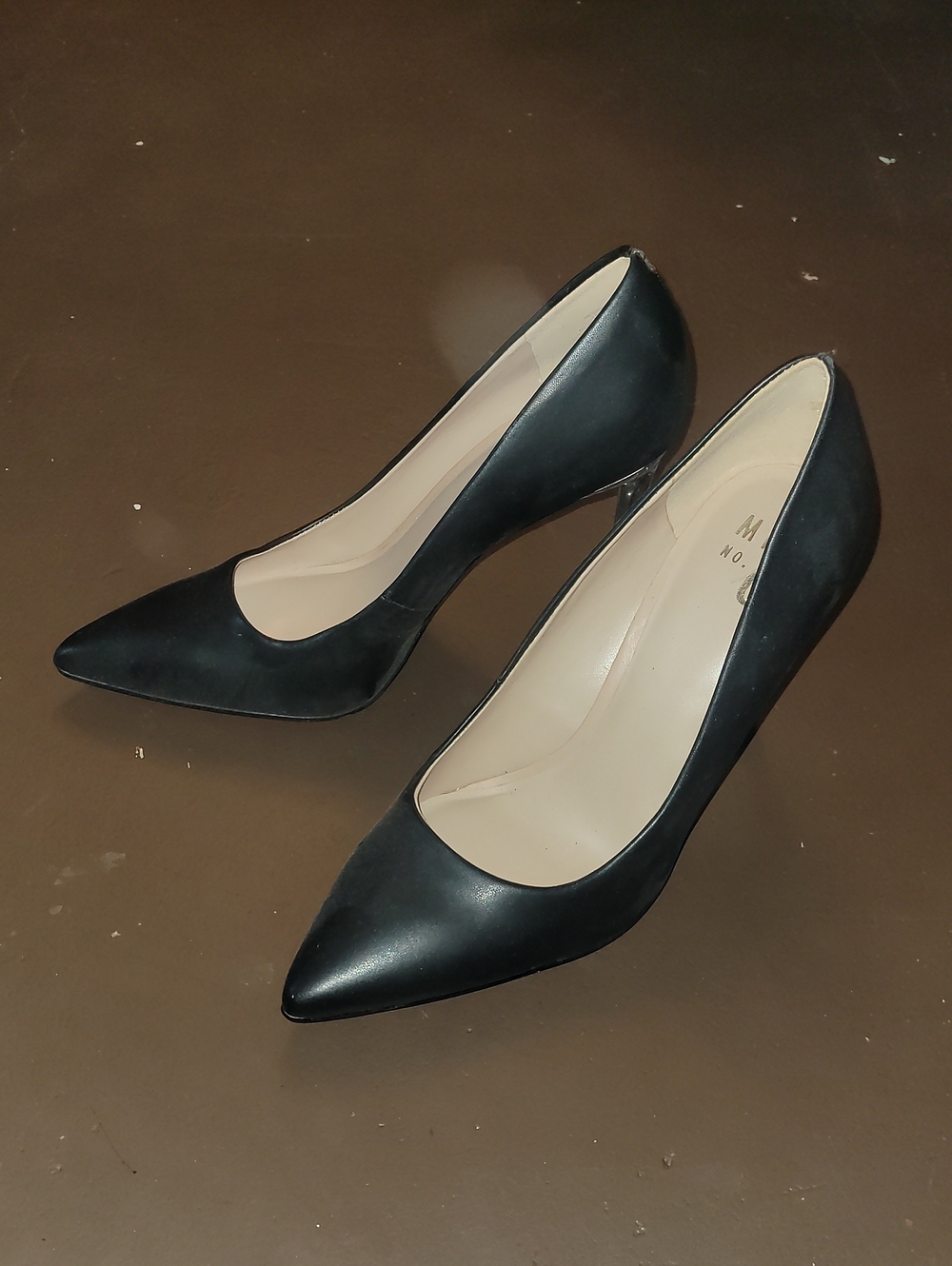 Mix No. 6 Sleek Black Pointed-Toe Pumps